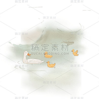 中国节气主题拆解图-鸭子