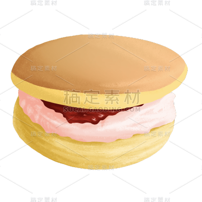 手绘-日本料理铜锣烧贴纸7