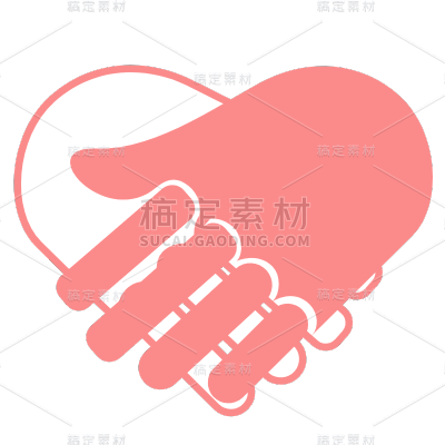 ICON-矢量爱心握手公益图标9