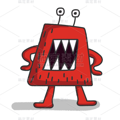 SVG-手绘-怪兽贴纸3