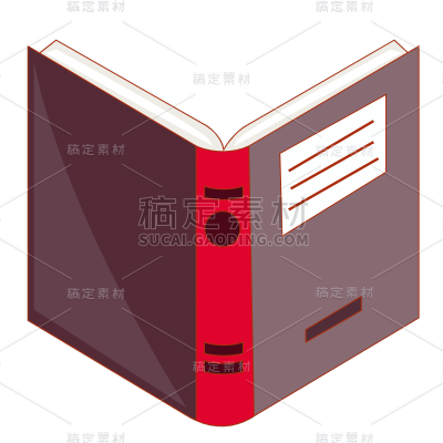 矢量-读书日书籍元素