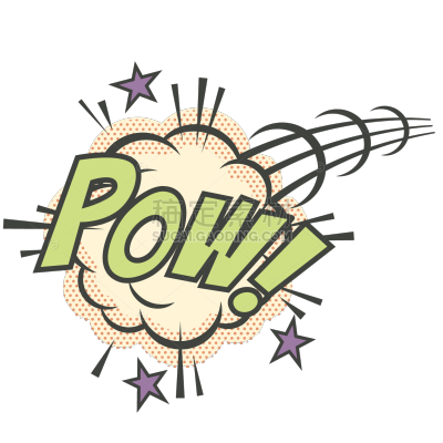 Comic Style Text Sticker