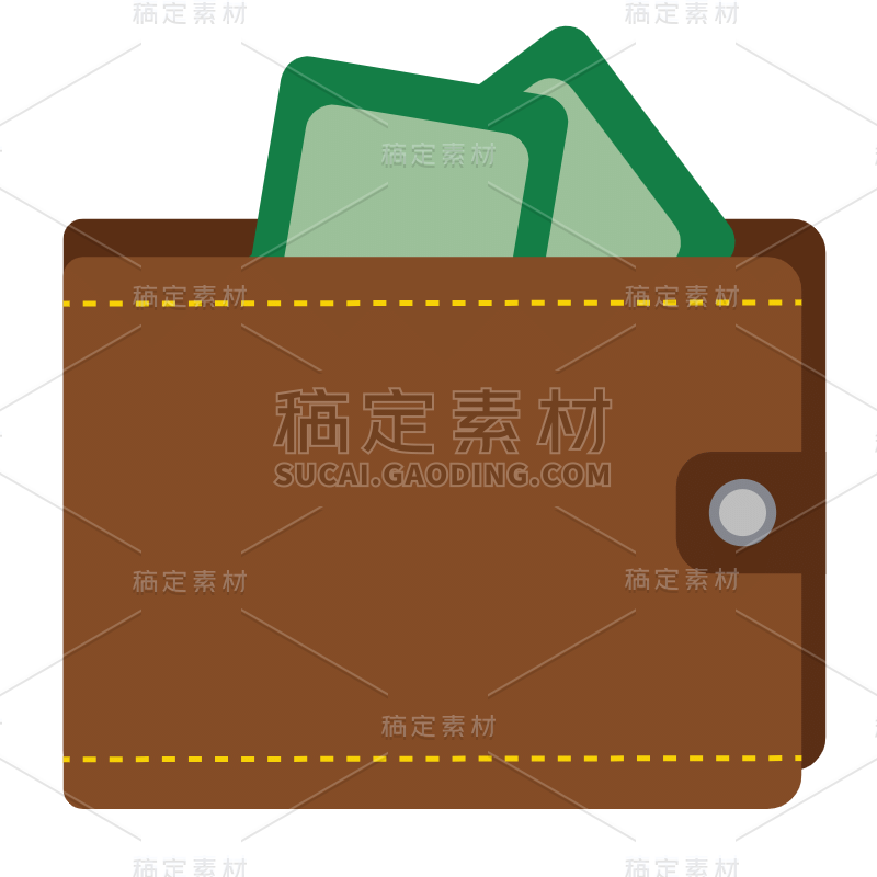 扁平风父亲节贴纸-SVG-钱包