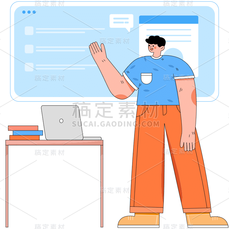 扁平-商务办公职业人物插画-SVG5