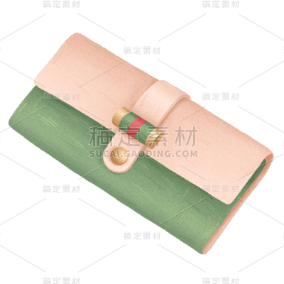 手绘-文艺复古服饰单品贴纸-包包2