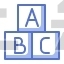 alphabet block