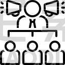 Businessman With A Speaker