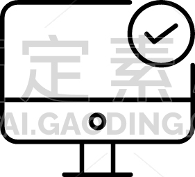 Computer Screen With check sign