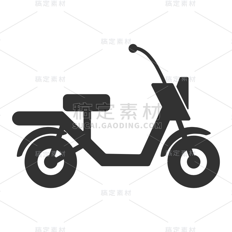 SVG-简约交通工具面性icon元素贴纸