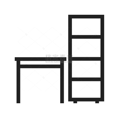 Table with shelves
