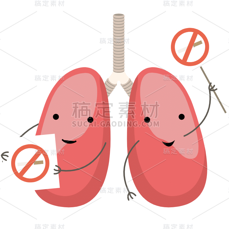 肺结核医疗元素贴纸-SVG10