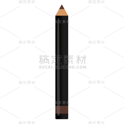 扁平-美容主题贴纸套系-眉笔