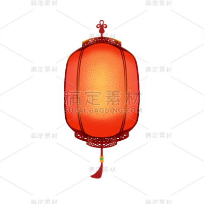 喜庆红色灯笼新年元素