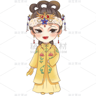 手绘Q版-红楼梦元素贴纸
