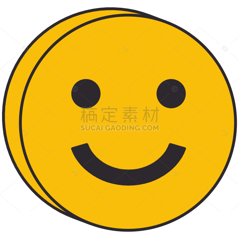 Yellow Smiley Face Sticker