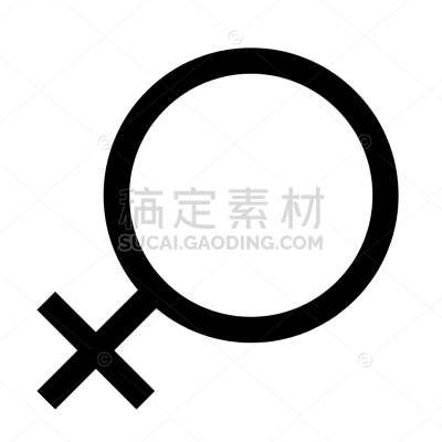 Female gender sign