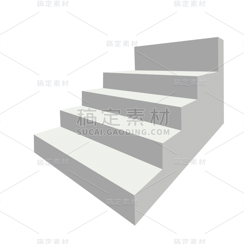 扁平-几何楼梯基础装饰元素5