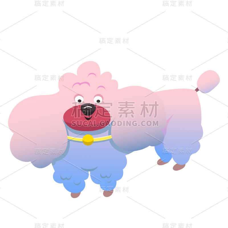 SVG-动物变形常规贴纸-小狗