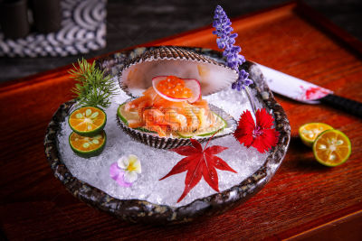 美食系列实景日本料理海鲜拼盘