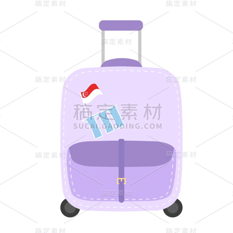 SVG-留学国家旅行箱贴纸