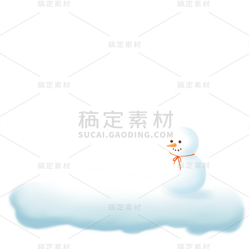 手绘-大雪节气氛围专题贴纸9