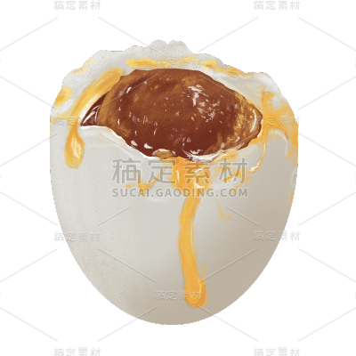 手绘肉蛋类食物贴纸