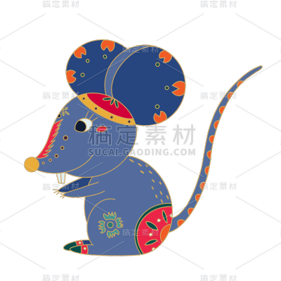 国潮风十二生肖贴纸2