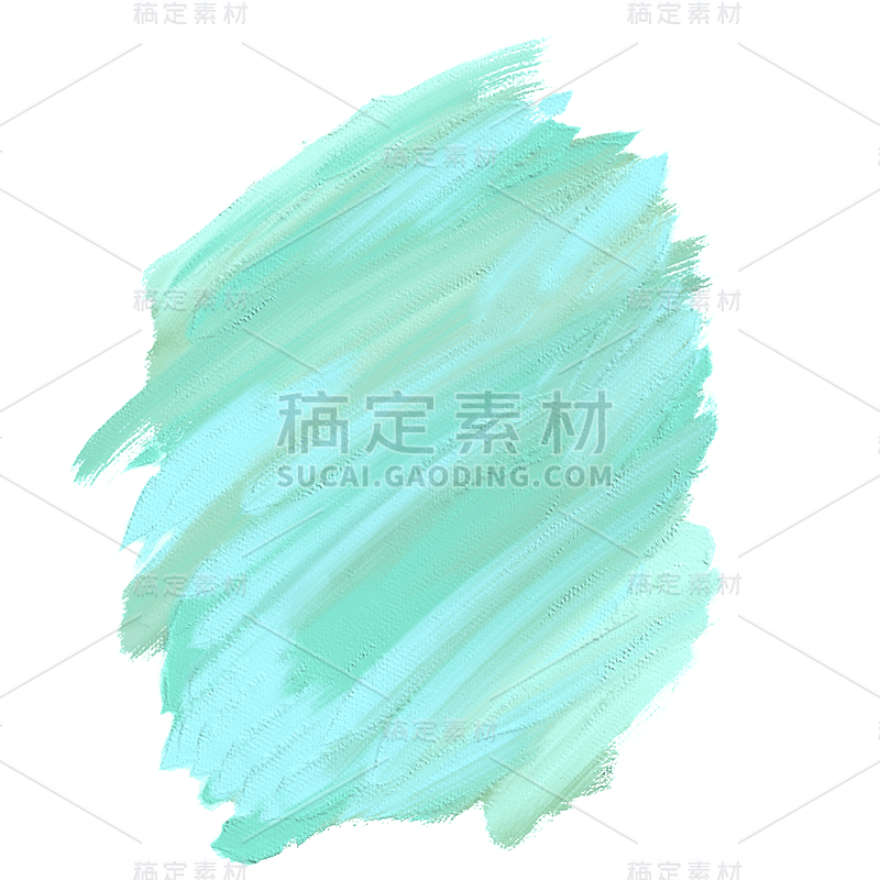 手绘-渐变油画笔刷基础装饰元素2