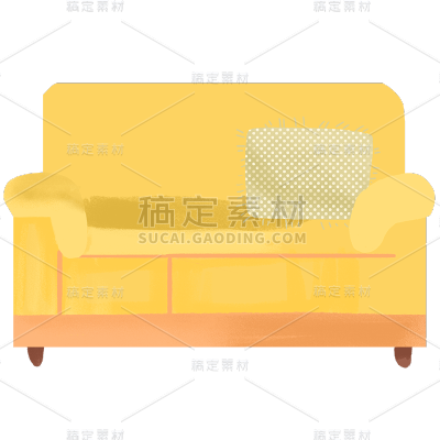 手绘-准爸妈手绘贴纸沙发2