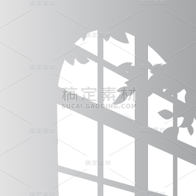 透进光的窗户窗影元素1