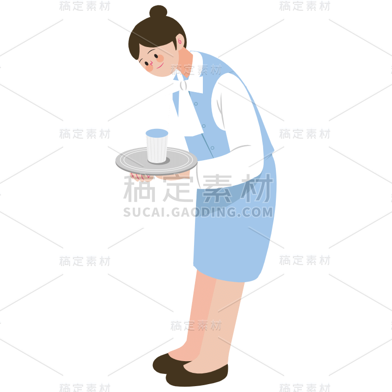 SVG-服务员人物贴纸1