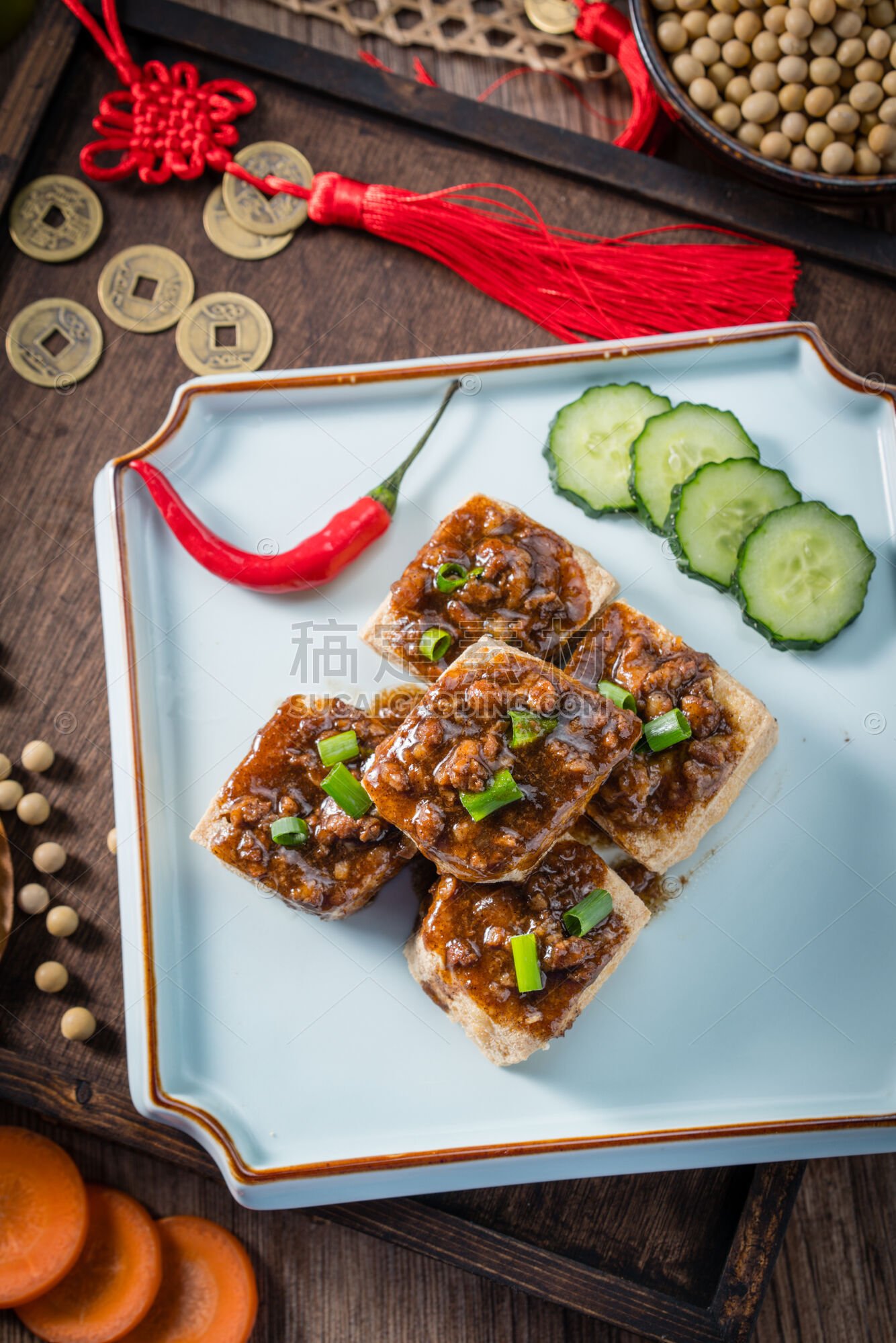 美食系列写实中国传统特色小吃臭豆腐