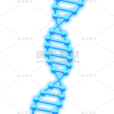 手绘-基因序列医疗元素贴纸8