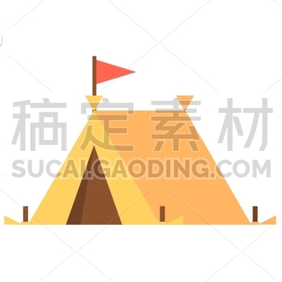 Tent, Flag, Trekking, Camp, Vacation, Holidays, Travel