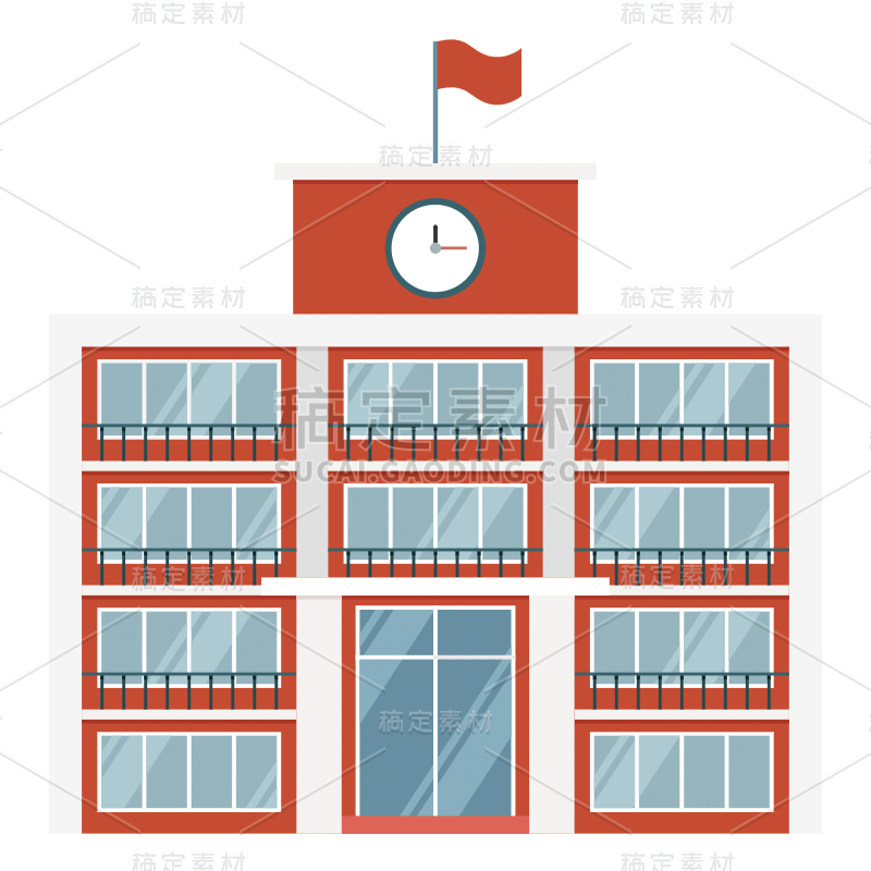 扁平套系-功能型建筑-学校