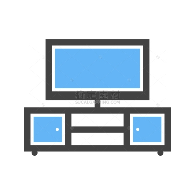 Television set with cabin