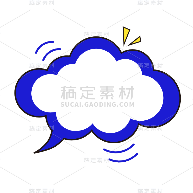 SVG-波普风对话气泡贴纸