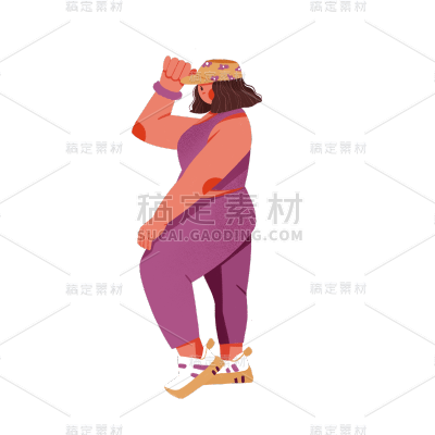 扁平风职业形象人物插画