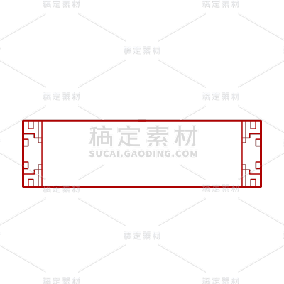 扁平中国风传统边框元素10