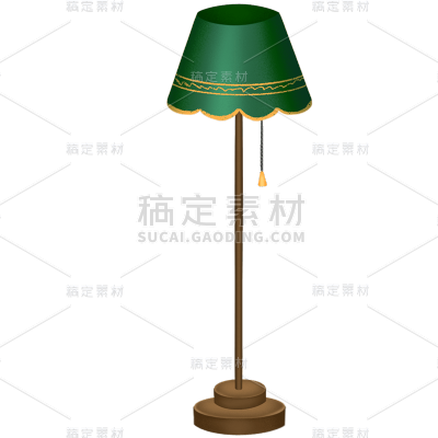 圣诞节扁平肌理贴纸-台灯