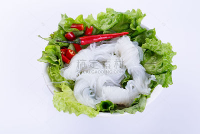 美食系列实景火锅食材魔芋结