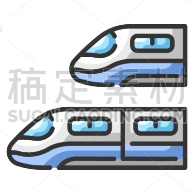 矢量高铁图标免抠素材_矢量高铁图标透明背景PNG素材下载-稿定设计