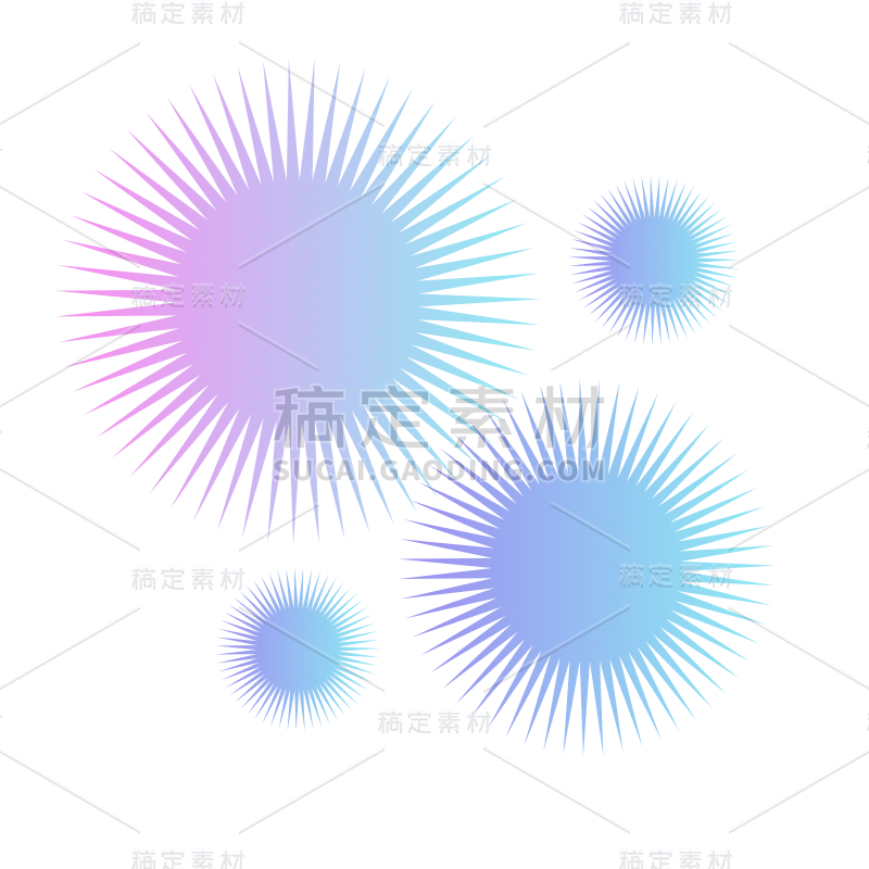 渐变几何装饰贴纸-SVG9