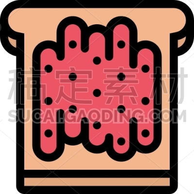 Toast, With, Jam, Candy, Shop, Cafe, Candies, Confection