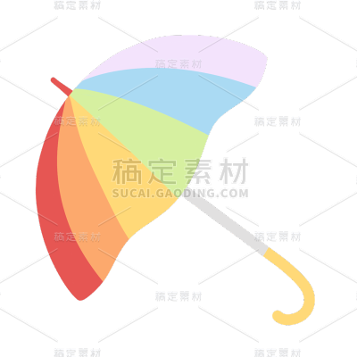 手绘-彩虹元素