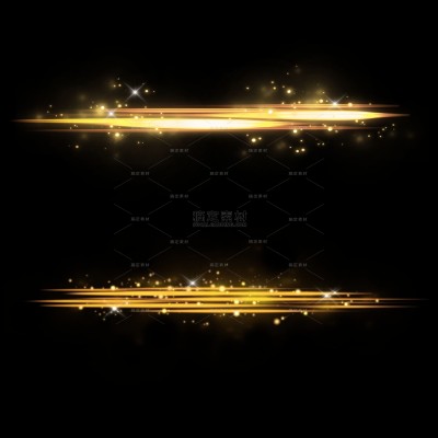 金黄色发光光效元素5