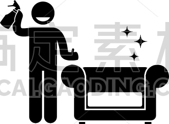cleaning sofa