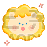 狮子黄可爱动态贴纸