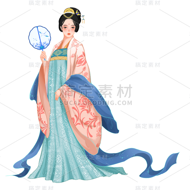 中国风-人物插画-古风人物