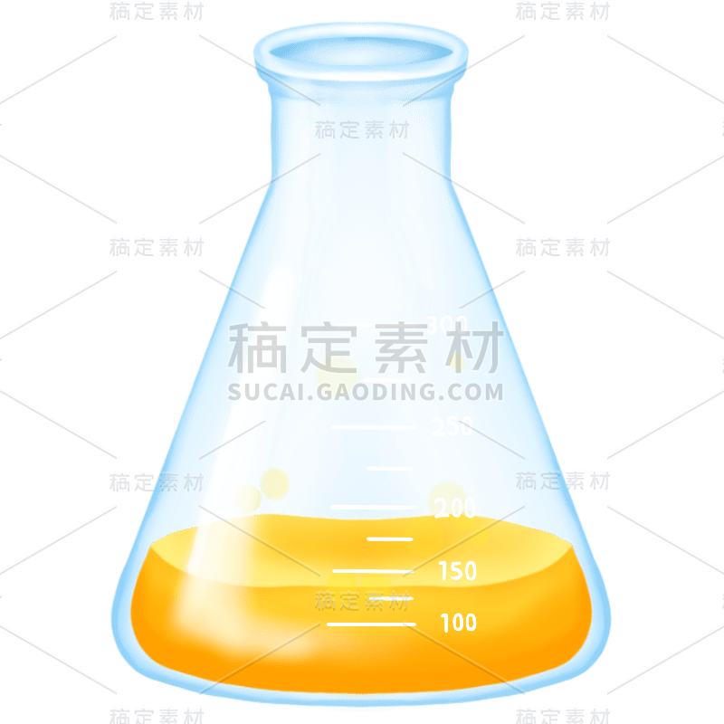 手绘-初高中课程辅导贴纸-锥形瓶